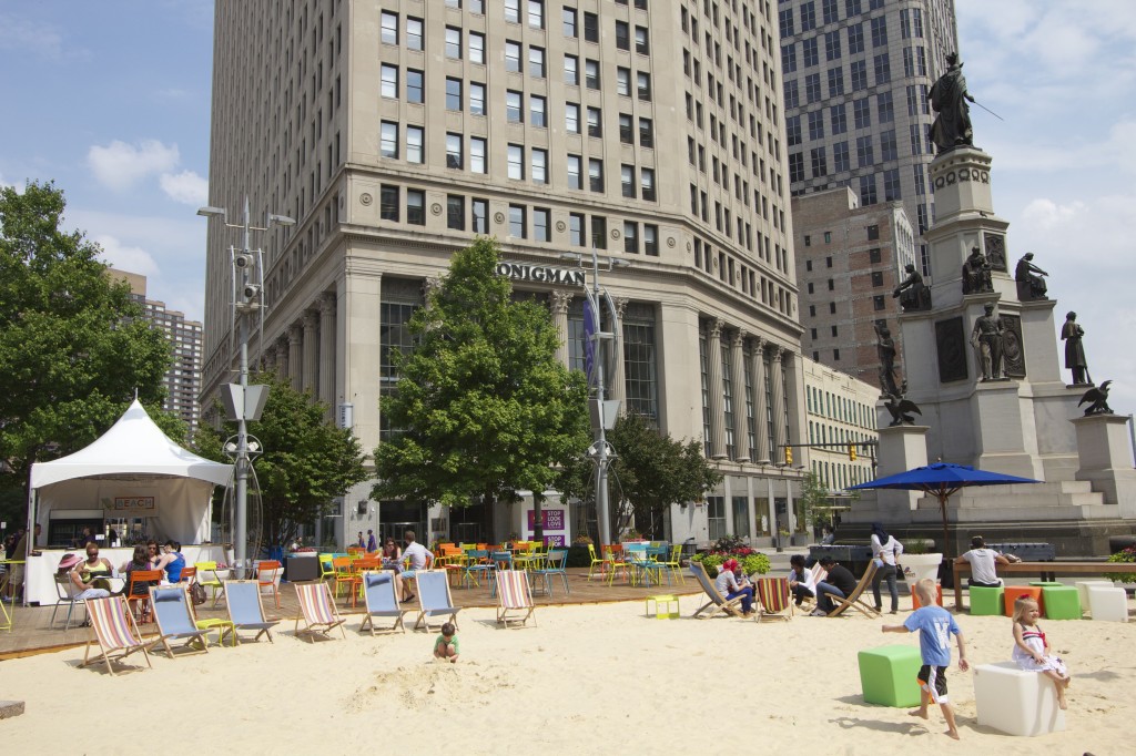 Campus Martius Park in downtown Detroit. Photo ©Robert Bundy