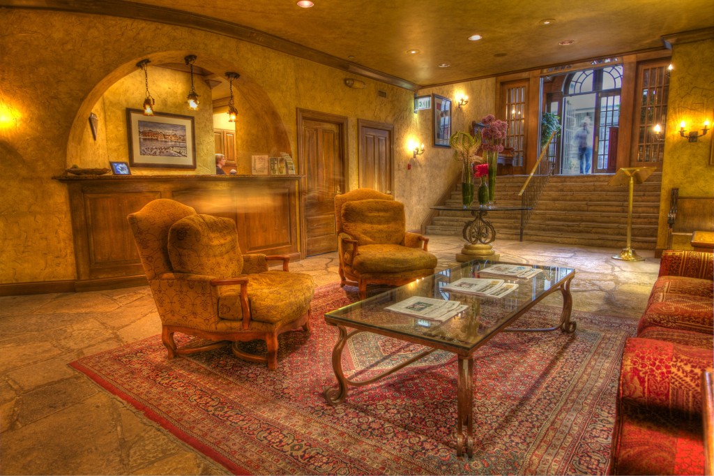 The lobby of The Herrington Inn & Spa.