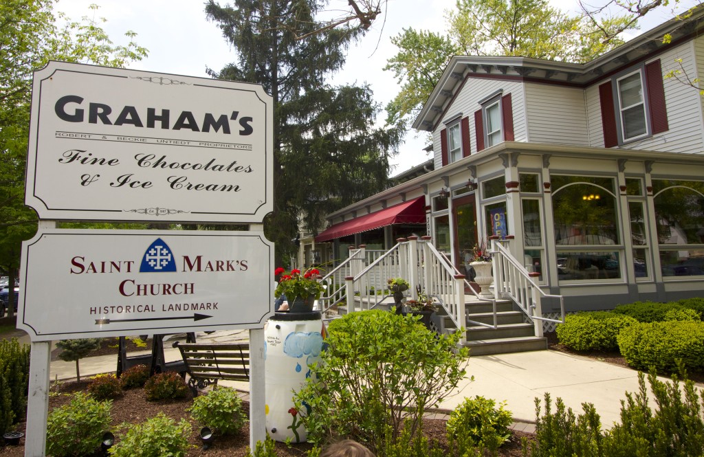 Graham's Chocolates & Ice Creams.