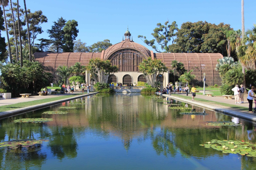 Balboa Park's Botanical Building, originally constructed for San Diego's 1915 Exposition.