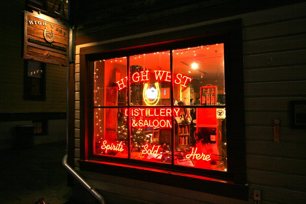 High West Distillery on historic Main Street.